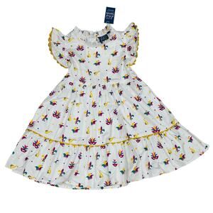NWT Tuktuk Designs 5/6Y Mardi Gras Ruffle Dress